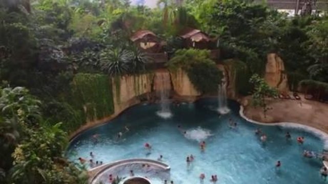 This Disused Airport Hangar Has Been Transformed Into A Huge Tropical Waterpark
