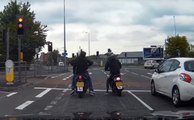 Dashcam Footage Captures Dramatic Moment Undercover Police Ambush Moped Thieves