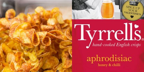 Tyrrell's Are Launching A Limited Edition Flavour Of  'Aphrodisiac' Crisps Just In Time For Valentine's Day