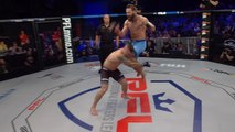 UFC Vet Alex Nicholson Destroys Jake Heun With Flying Knee