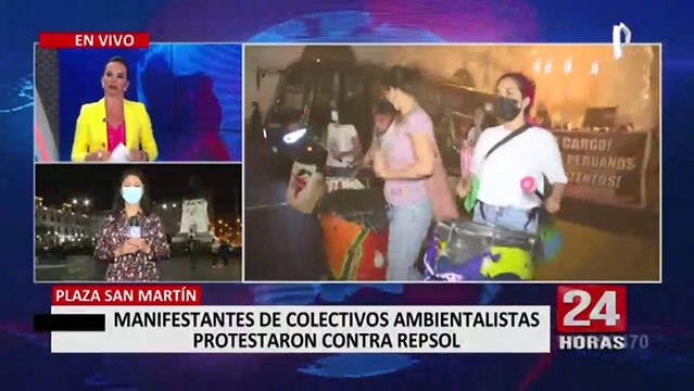Derrame de petróleo: colectivos ambientalistas protestan contra Repsol