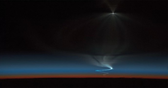 Filmed From Space, These Incredible Images Show The Launch Of A Soyuz Rocket