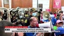 Congresistas y manifestantes se pronuncian en contra de las idas y venidas de Castillo