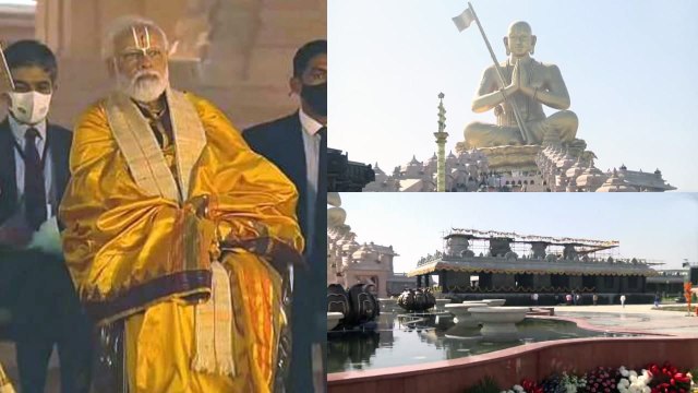 PM Narendra Modi Unveils Statue Of Equality | Ramanujacharya | Oneindia Telugu