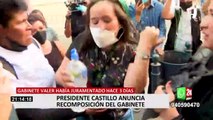 Pedro Castillo: ciudadanos protestaron en exteriores de Palacio para exigir salida del premier Valer