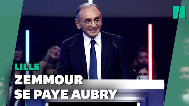 Zemmour fait siffler Martine Aubry qu'il appelle méremptoire