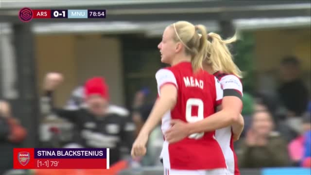 Blackstenius opens Arsenal account in United draw