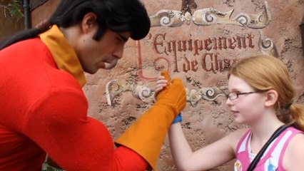 This Little Girl Challenged Gaston To An Arm Wrestle, But She Had A Surprise In Store...