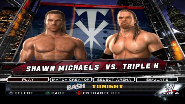 WWE SmackDown! vs. Raw 2011 Shawn Michaels vs Triple H