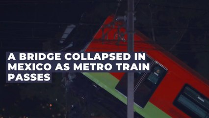 Bridge collapses in Mexico as metro train passes, at least 20 dead and counting