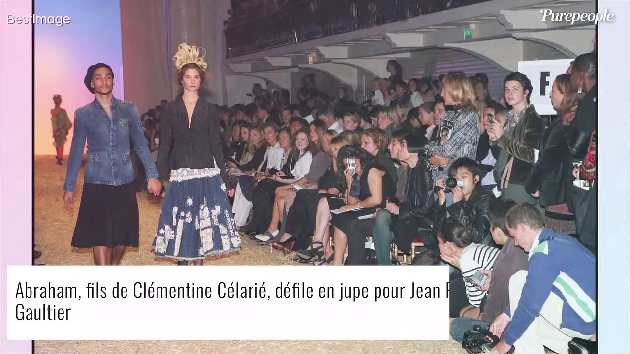 Clémentine Célarié : Quand son séduisant fils Abraham défilait en jupe pour Jean Paul Gaultier