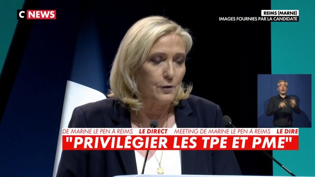 Marine Le Pen : «Je veux offrir aux jeunes autre chose que la banque du droit à l'échec de Valérie Pécresse»
