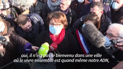 Lille: manifestation avant la venue de Zemmour, qui a rassemblé 6.000 militants