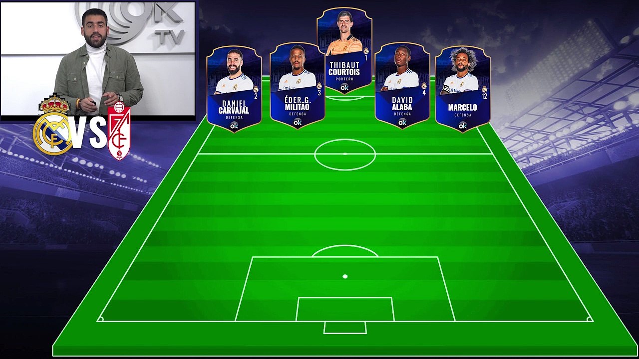 Posible alineación del Real Madrid contra el Granada