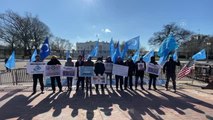 WASHINGTON - ABD'deki Uygur Türkleri, 2022 Pekin Kış Olimpiyatları'nı protesto etti