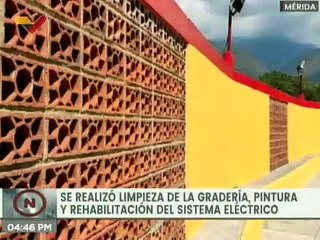 Avanza los trabajos de rehabilitación de la Plaza Monumental Román Eduardo Sandia en el Edo. Mérida