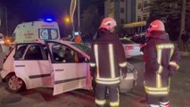 Afyonkarahisar'da iki otomobilin çarpışması sonucu 3 kişi yaralandı