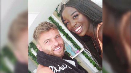 Jake and Liberty on the rocks as his head is turning for Mary