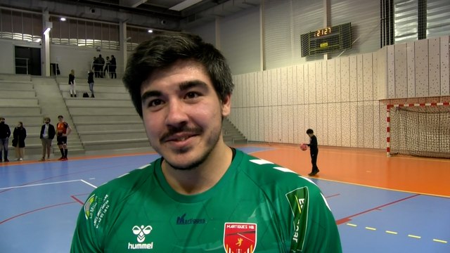 Interview maritima: Alexis Cazac après la victoire de Martigues Handball contre Saint-Flour