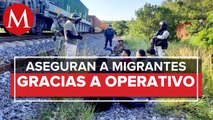 En Oaxaca, rescatan a 22 migrantes que planeaban abordar ferrocarril del Sureste