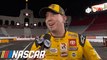 Kyle Busch reacts to earning top qualifying speed for The Clash
