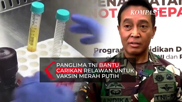 Panglima TNI Siap Bantu Cari Relawan Uji Klinis Tahap 3 Vaksin Merah Putih