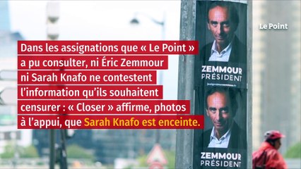 Éric Zemmour assigne « Closer » qui révèle la grossesse de sa conseillère