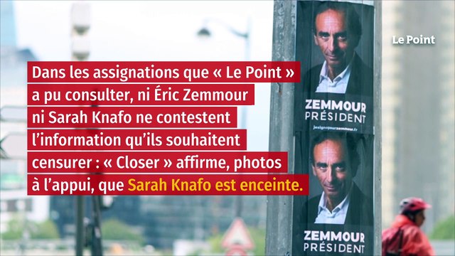 Éric Zemmour assigne « Closer » qui révèle la grossesse de sa conseillère