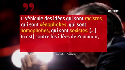 Présidentielle : à Menton, Éric Zemmour chahuté par des manifestants