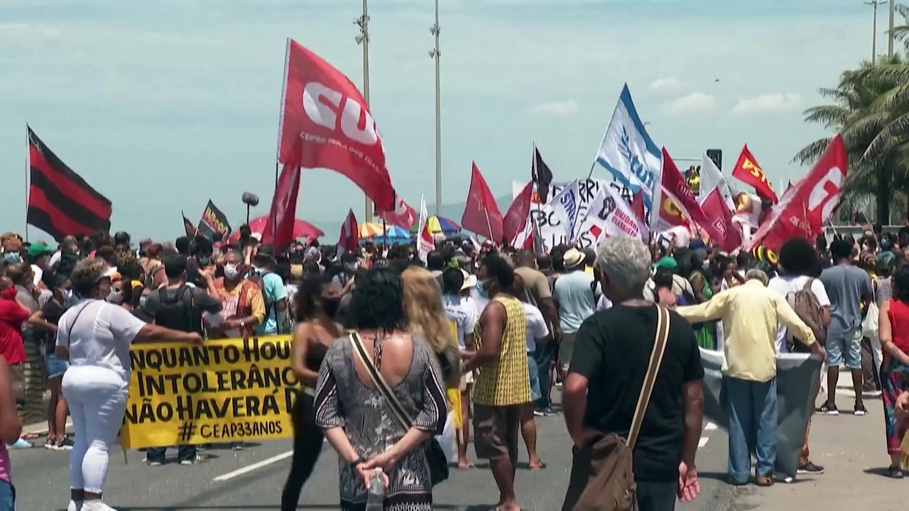 Nach der Ermordung eines Flüchtlings: Menschen in Brasilien gehen gegen Rassismus auf die Straße