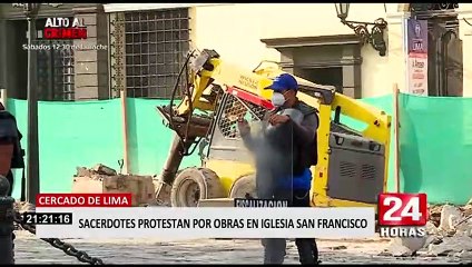 Sacerdotes protestan por obras en iglesia San Francisco