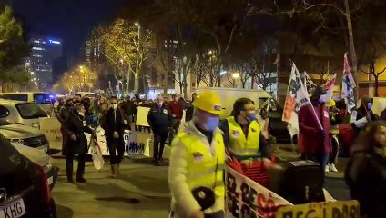 Manifestación en el barrio de El Besòs i el Maresme