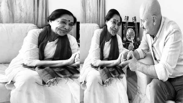 Lata Mangeshkar की बहन Asha Bhonsle के हाल पर तोड़ी Anupam Kher ने चुप्पी | FilmiBeat