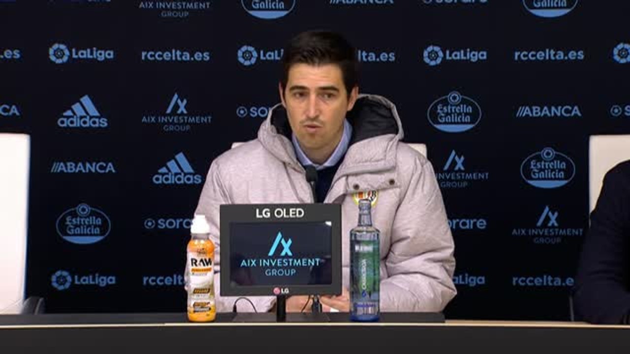 Iraola destaca el "esfuerzo terrible" del equipo ante el Celta, a pesar de la derrota