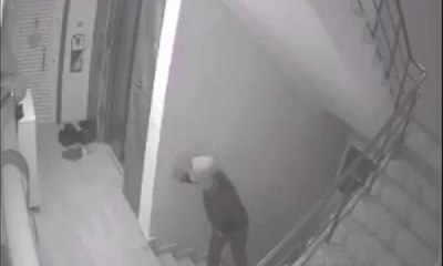 APARTMANDAN AYAKKABI HIRSIZLIĞI KAMERADA