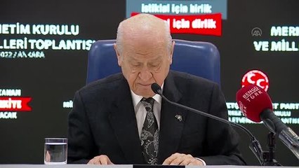 Bahçeli: "HDP'nin kapatılması vatan ve hukuk namusudur"