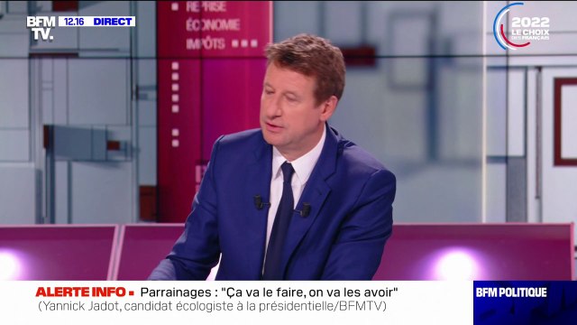 Pour Yannick Jadot, il ne fallait pas envoyer de ministres aux Jeux olympiques de Pékin
