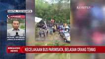 Terbaru! Insiden Kecelakaan Bus Pariwisata di Bantul, 13 Orang Tewas