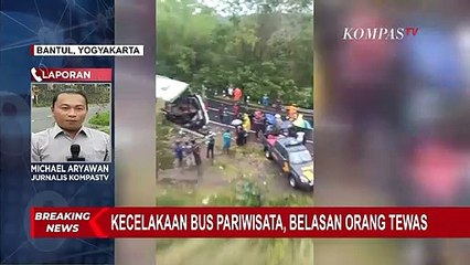 Descargar video: Terbaru! Insiden Kecelakaan Bus Pariwisata di Bantul, 13 Orang Tewas