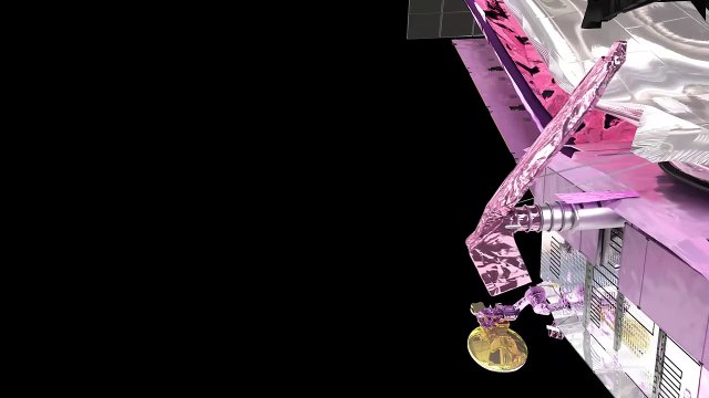 Déploiement des perches du bouclier thermique du télescope James Webb