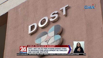 DOST: May halos 800-M nang budget para sa research & development...| 24 Oras Weekend