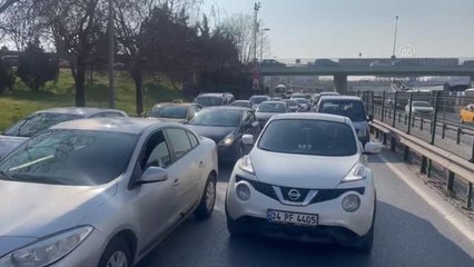 Asfalt çalışması trafik yoğunluğuna neden oldu