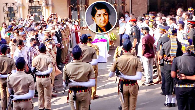 Last Rites Of Lata Mangeshkar With State Honors