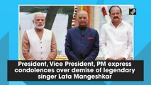 President, Vice President, PM express condolences over demise of Lata Mangeshkar
