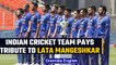 Indian Cricket team wears black armbands in honour of Lata Mangeshkar | Oneindia News