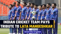 Indian Cricket team wears black armbands in honour of Lata Mangeshkar | Oneindia News