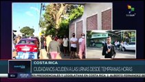 Ciudadanos de Costa Rica acuden desde temprano a las urnas