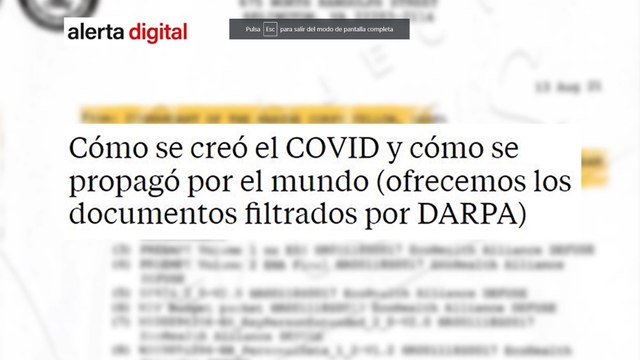 EMR: VIDEO CENSURADO EN YOUTUBE, Cómo se creó el COVID y cómo se propagó por el mundo (ofrecemos los documentos filtrados por DARPA)