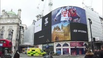 Piccadilly Circus billboard marks Queen’s Accession Day