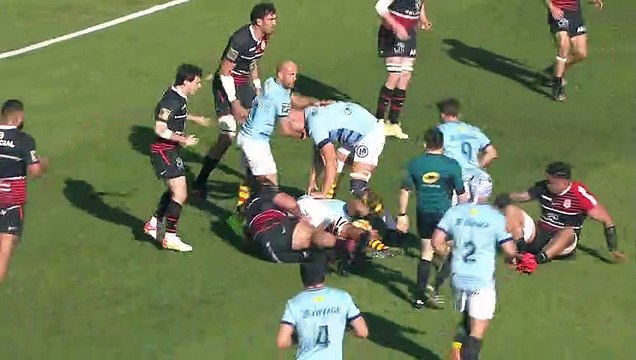 TOP 14 - Essai de Lucas DUBOIS (USAP) - USA Perpignan - Stade Toulousain - J17 - Saison 2021/2022